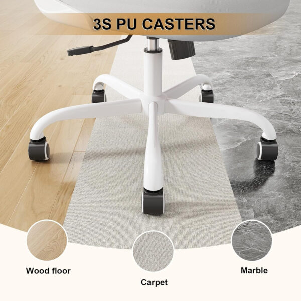 Office Chair, Ergonomic Desk Chairs 330LBS Capacity High Back Mesh Computer Chair with Flip-up Armrests, Comfy Work Chair with Adjustable Lumbar Support, Rolling Chair