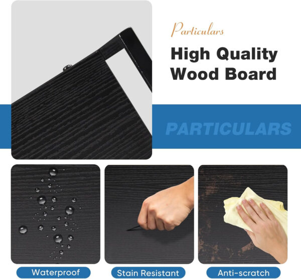 DUMOS 5 Tiers Bookshelf, Classical Modern Book Shelf, Tall Display Shelves in Living Room/Home/Office, Storage Organizer for CDs/Books/Movies, Rustic Brown