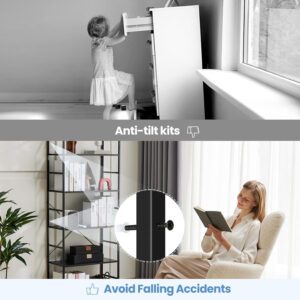 DUMOS 5 Tiers Bookshelf, Classical Modern Book Shelf, Tall Display Shelves in Living Room/Home/Office, Storage Organizer for CDs/Books/Movies, Rustic Brown