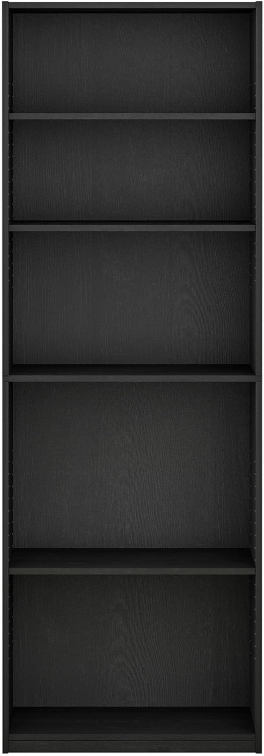 688743cd3f60f60d1117655f64a3e55855b28224d66dc2174ce4a.jpg FURINNO JAYA Simply Home 5-Shelf Bookcase, 5-Tier, Black
