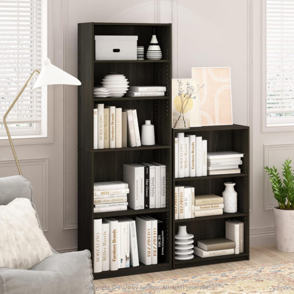 688743dbabefe864de8f5a0fa769703d5237a8a7e4cfabd5e8251.jpg FURINNO JAYA Simply Home 5-Shelf Bookcase, 5-Tier, Black