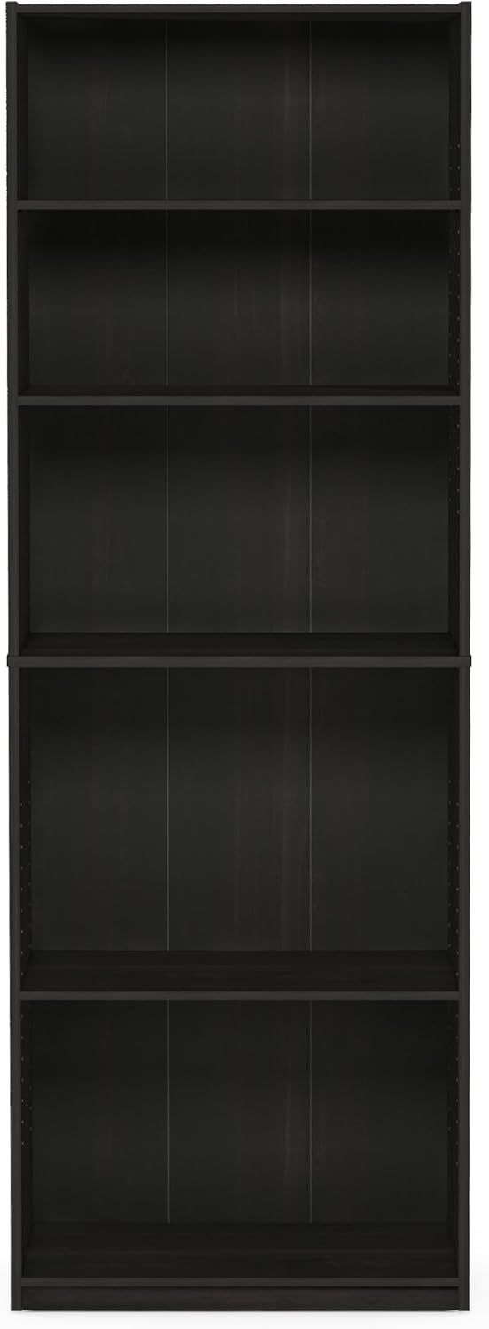 688743df334e455c3d7228397ad5ecbbf03fcd46a25cb0560c9cd.jpg FURINNO JAYA Simply Home 5-Shelf Bookcase, 5-Tier, Black