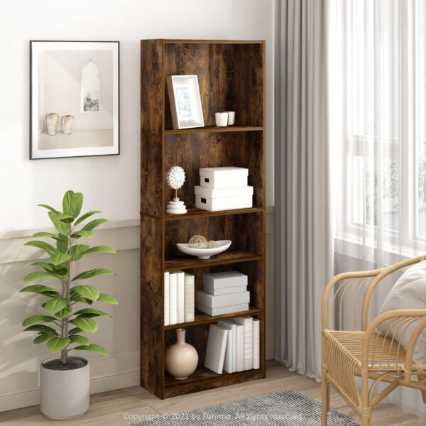 688743e0d89949290d6d2d9a600d95bfd79cd0f10d6b1d5e73352.jpg FURINNO JAYA Simply Home 5-Shelf Bookcase, 5-Tier, Black
