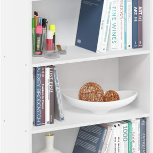 6887440673152f4534269b589642799c671ae72963b2b5539669e.jpg Furinno Pasir 3-Tier Open Shelf Bookcase, Plain White