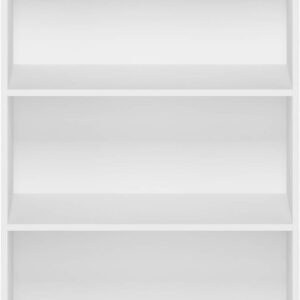 6887441010c25713be3cf0a52a811476739355f8f463125b38073.jpg Furinno Pasir 3-Tier Open Shelf Bookcase, Plain White