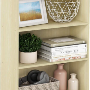 68874419bba6b2f166db6c82ac98647eae73844dbae41291c5591.jpg Furinno Pasir 3-Tier Open Shelf Bookcase, Plain White