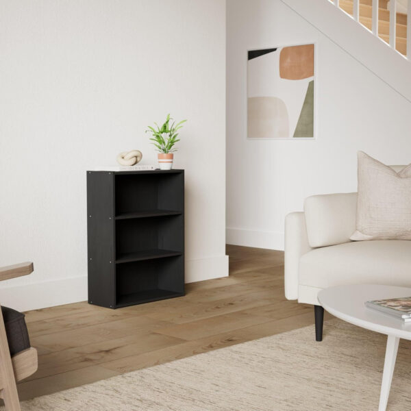 68874424dd0aadaed143ecc7790b1b0eab0065d50f78135b41732.jpg Furinno Pasir 3-Tier Open Shelf Bookcase, Plain White