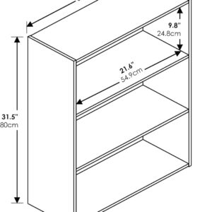 68874426562901d1048aba86d4a0c08ac446f075a2e6193bd15a3.jpg Furinno Pasir 3-Tier Open Shelf Bookcase, Plain White