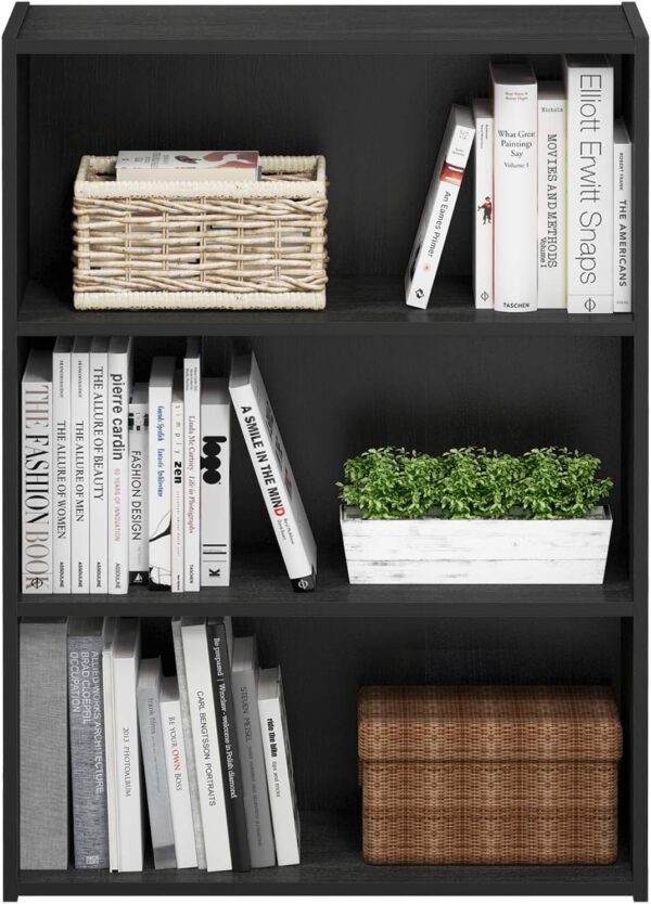 68874427947608eb49ad72135e0de34edf29bed896fda3fbe78a8.jpg Furinno Pasir 3-Tier Open Shelf Bookcase, Plain White
