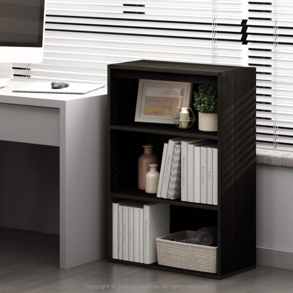 6887442c86e67730c77eb2b634197027311ac96c464267e3cad84.jpg Furinno Pasir 3-Tier Open Shelf Bookcase, Plain White