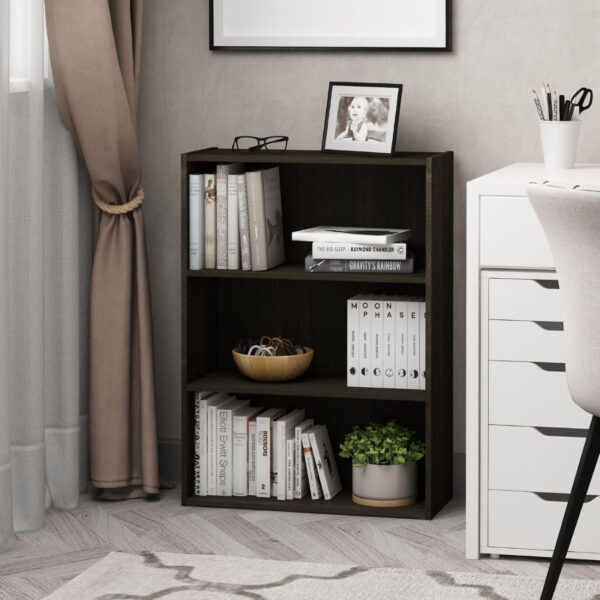6887443e36836a2db17c74a547d4f8b2832dd635a1e147983d237.jpg Furinno Pasir 3-Tier Open Shelf Bookcase, Plain White