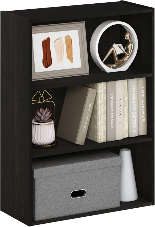 688744566a90c2bce2af2e451100d9f392902fec14e95acfa4631.jpg Furinno Pasir 3-Tier Open Shelf Bookcase, Plain White
