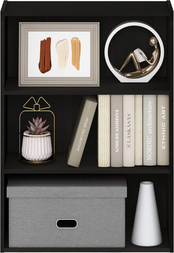 68874457bf219d18af5ea5882e440e9abe4cf35e0d527774c9356.jpg Furinno Pasir 3-Tier Open Shelf Bookcase, Plain White