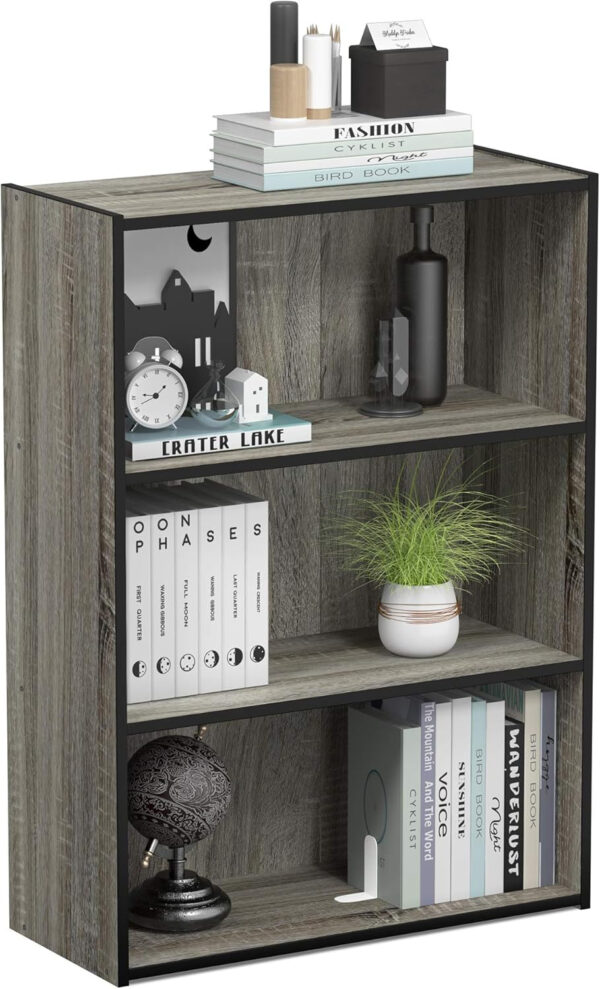6887445ce5408208f5086f028153448e023b7fd221a20d10891a8.jpg Furinno Pasir 3-Tier Open Shelf Bookcase, Plain White