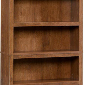 Sauder Miscellaneous Storage 5 Split Bookcase/Book Shelf, L: 35.28" x W: 13.23" x H: 69.76", Oiled Oak finish