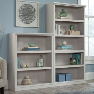 Sauder Miscellaneous Storage 5 Split Bookcase/Book Shelf, L: 35.28" x W: 13.23" x H: 69.76", Oiled Oak finish