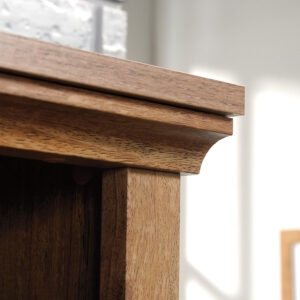 Sauder Miscellaneous Storage 5 Split Bookcase/Book Shelf, L: 35.28" x W: 13.23" x H: 69.76", Oiled Oak finish