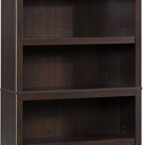 Sauder Miscellaneous Storage 5 Split Bookcase/Book Shelf, L: 35.28" x W: 13.23" x H: 69.76", Oiled Oak finish
