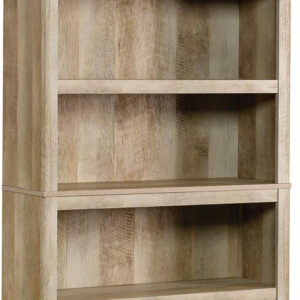 Sauder Miscellaneous Storage 5 Split Bookcase/Book Shelf, L: 35.28" x W: 13.23" x H: 69.76", Oiled Oak finish