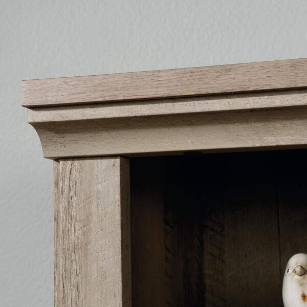 Sauder Miscellaneous Storage 5 Split Bookcase/Book Shelf, L: 35.28" x W: 13.23" x H: 69.76", Oiled Oak finish