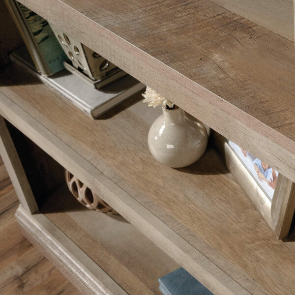 Sauder Miscellaneous Storage 5 Split Bookcase/Book Shelf, L: 35.28" x W: 13.23" x H: 69.76", Oiled Oak finish