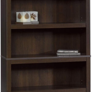 Sauder Miscellaneous Storage 5 Split Bookcase/Book Shelf, L: 35.28" x W: 13.23" x H: 69.76", Oiled Oak finish