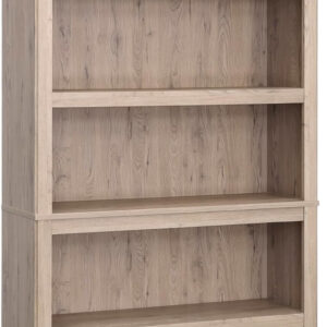 Sauder Miscellaneous Storage 5 Split Bookcase/Book Shelf, L: 35.28" x W: 13.23" x H: 69.76", Oiled Oak finish