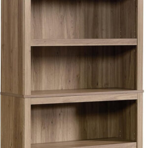 Sauder Miscellaneous Storage 5 Split Bookcase/Book Shelf, L: 35.28" x W: 13.23" x H: 69.76", Oiled Oak finish