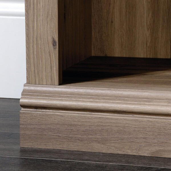 Sauder Miscellaneous Storage 5 Split Bookcase/Book Shelf, L: 35.28" x W: 13.23" x H: 69.76", Oiled Oak finish