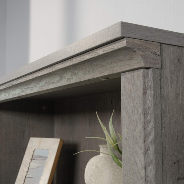 Sauder Miscellaneous Storage 5 Split Bookcase/Book Shelf, L: 35.28" x W: 13.23" x H: 69.76", Oiled Oak finish