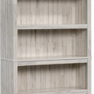 Sauder Miscellaneous Storage 5 Split Bookcase/Book Shelf, L: 35.28" x W: 13.23" x H: 69.76", Oiled Oak finish