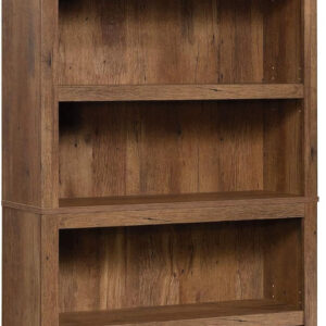 Sauder Miscellaneous Storage 5 Split Bookcase/Book Shelf, L: 35.28" x W: 13.23" x H: 69.76", Oiled Oak finish