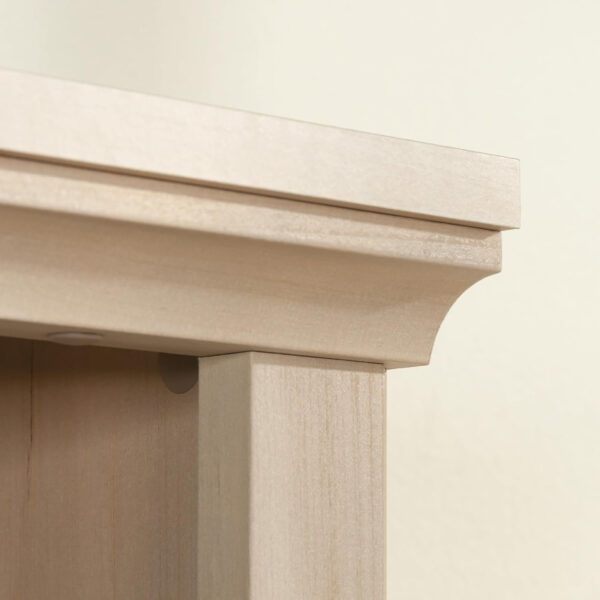 Sauder Miscellaneous Storage 5 Split Bookcase/Book Shelf, L: 35.28" x W: 13.23" x H: 69.76", Oiled Oak finish