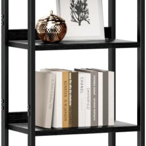 NUMENN Bookshelf, 5 Tier Bookshelves, Home Office Bookcase Shelf Storage Organizer, Free Standing Storage Shelving Unit for Bedroom, Living Room and Home Office, Vintage