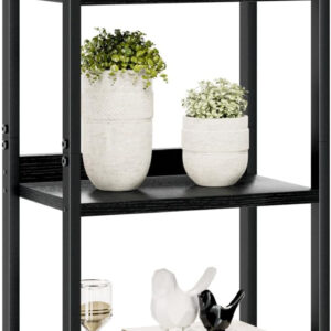 NUMENN Bookshelf, 5 Tier Bookshelves, Home Office Bookcase Shelf Storage Organizer, Free Standing Storage Shelving Unit for Bedroom, Living Room and Home Office, Vintage