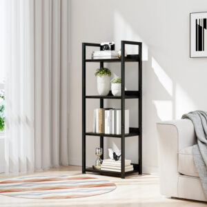 NUMENN Bookshelf, 5 Tier Bookshelves, Home Office Bookcase Shelf Storage Organizer, Free Standing Storage Shelving Unit for Bedroom, Living Room and Home Office, Vintage