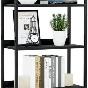 NUMENN Bookshelf, 5 Tier Bookshelves, Home Office Bookcase Shelf Storage Organizer, Free Standing Storage Shelving Unit for Bedroom, Living Room and Home Office, Vintage