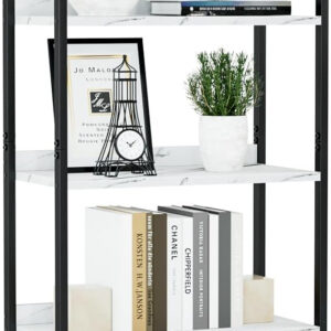 NUMENN Bookshelf, 5 Tier Bookshelves, Home Office Bookcase Shelf Storage Organizer, Free Standing Storage Shelving Unit for Bedroom, Living Room and Home Office, Vintage