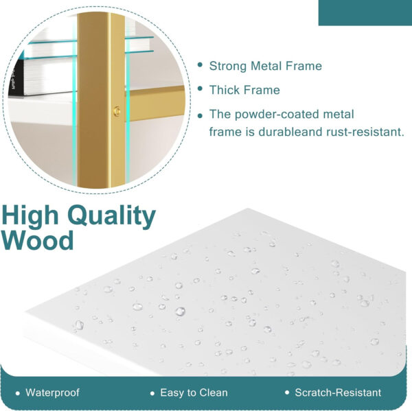 68874a8adfe1084a5e573b4dfa2c55da4368749eb080dce276ff0.jpg Shintenchi Bookshelf, Arched Bookshelf 5 Tier Bookcase, Tall Shelf for CDs/Books, Home Office Shelf Storage Organizer, Modern Book Shelf for Bedroom/Living Room, Rustic Brown