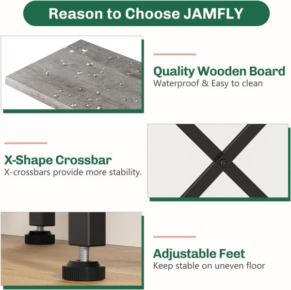 68874a92b5de1d68622c19a3b105179b4182893e25d1e989e14a3.jpg Shintenchi Bookshelf, Arched Bookshelf 5 Tier Bookcase, Tall Shelf for CDs/Books, Home Office Shelf Storage Organizer, Modern Book Shelf for Bedroom/Living Room, Rustic Brown