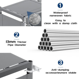 68874d63bb94c7e039bc69ca3d1c3273acb1070de70a2b6740528.jpg Mavivegue Bookcase, 18-Cube Extra Large Book Shelf, DIY Cube Storage Organizer for Bedroom, Living Room, Home Office - Black