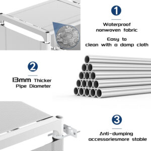 68874d8541b67c7cbeec5d8b4105f5fa4d6ccaf3809474ea19418.jpg Mavivegue Bookcase, 18-Cube Extra Large Book Shelf, DIY Cube Storage Organizer for Bedroom, Living Room, Home Office - Black