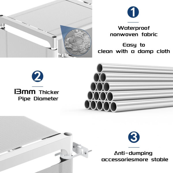 68874d8541b67c7cbeec5d8b4105f5fa4d6ccaf3809474ea19418.jpg Mavivegue Bookcase, 18-Cube Extra Large Book Shelf, DIY Cube Storage Organizer for Bedroom, Living Room, Home Office - Black