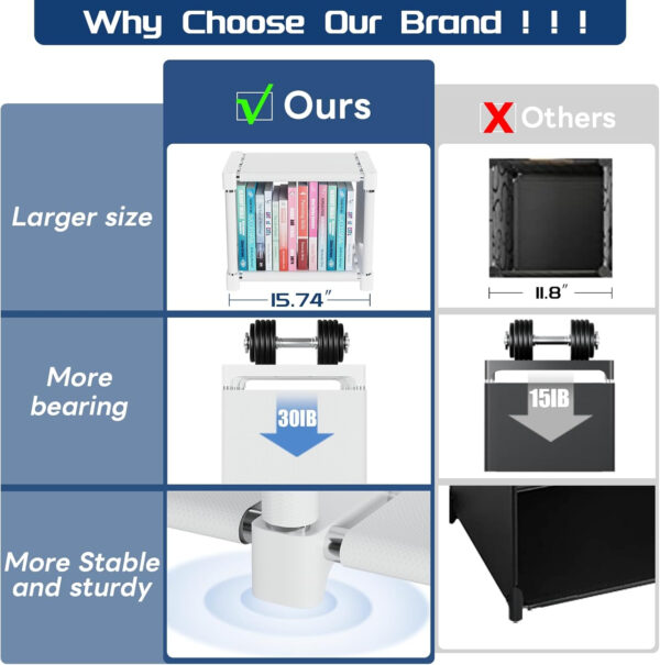 68874d8846a8a952e1f363d31f42c6f0345b2733d6af959cd50bc.jpg Mavivegue Bookcase, 18-Cube Extra Large Book Shelf, DIY Cube Storage Organizer for Bedroom, Living Room, Home Office - Black