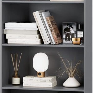 FOTOSOK 6-Tier Open Bookcase and Bookshelf, Freestanding Display Storage Shelves Tall Bookcase for Bedroom, Living Room and Office, Black