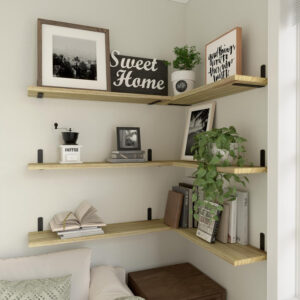 688752d0805b46c96826e2e0ef15c177b26414396ad7346e90343.jpg WOPITUES Wood Floating Shelves Set of 6, Shelves for Wall Decor, Farmhouse Shelf for Bedroom, Bathroom Storage Shelves, Book Shelves for Living Room - Rustic Brown