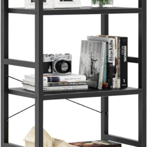 NUMENN 5 Tier Bookshelf, Tall Bookcase Shelf Storage Organizer, Modern Book Shelf for Bedroom, Living Room and Home Office, Vintage