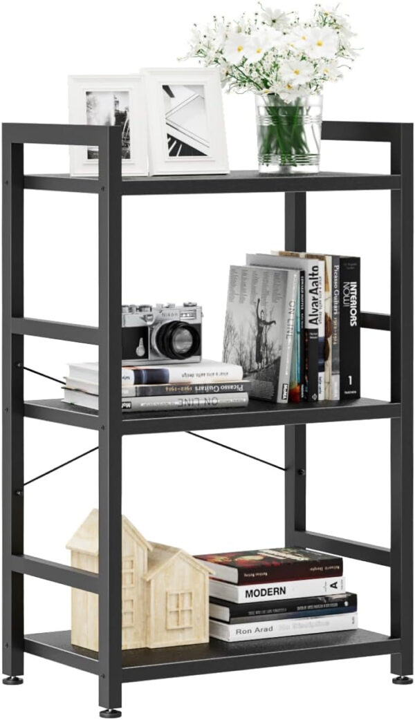 NUMENN 5 Tier Bookshelf, Tall Bookcase Shelf Storage Organizer, Modern Book Shelf for Bedroom, Living Room and Home Office, Vintage