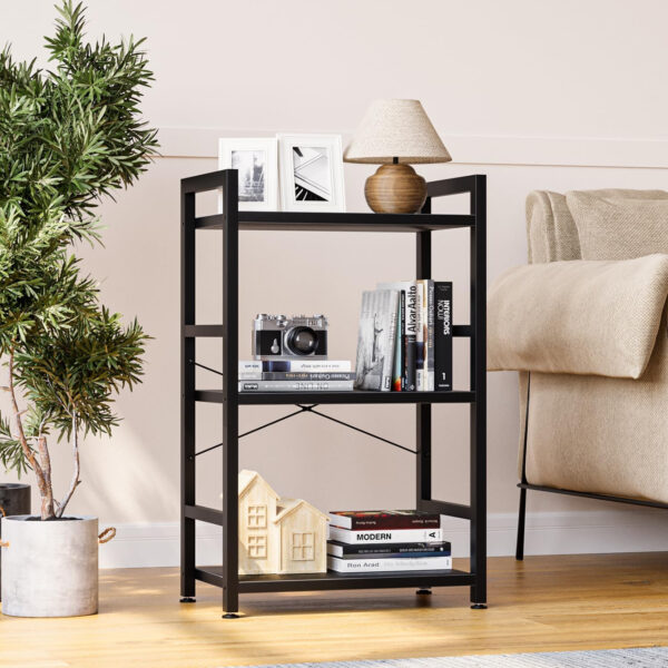 NUMENN 5 Tier Bookshelf, Tall Bookcase Shelf Storage Organizer, Modern Book Shelf for Bedroom, Living Room and Home Office, Vintage