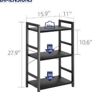 NUMENN 5 Tier Bookshelf, Tall Bookcase Shelf Storage Organizer, Modern Book Shelf for Bedroom, Living Room and Home Office, Vintage